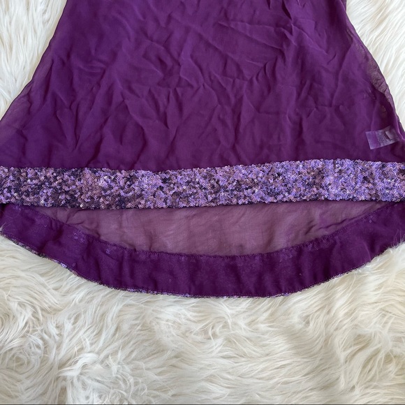 Plum color sheer top - Picture 4 of 7